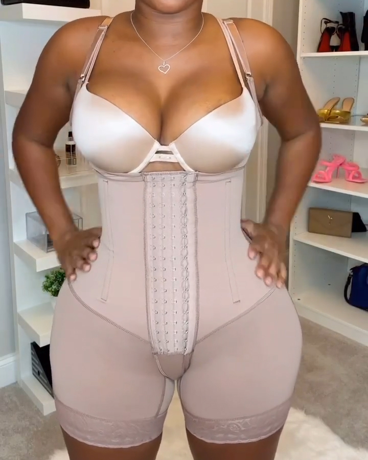 High Compression Tummy Control Adjustable Strap Shapewear | Stage 3 Faja
