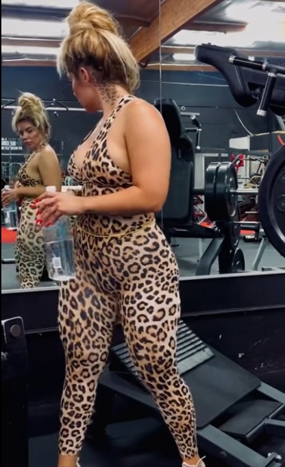 Women's Sexy Backless Leopard Skiny Jumpsuit