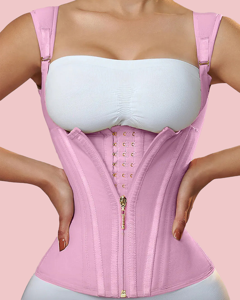 Waist Trainer for Women Vest Body Shaper Cincher Trimmer Tank Top Sport Girdle with Steel Bones