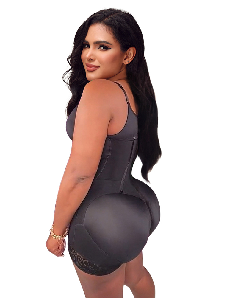 Women High Compression Tummy Control Hook And Eye Bodyshaper With Bra