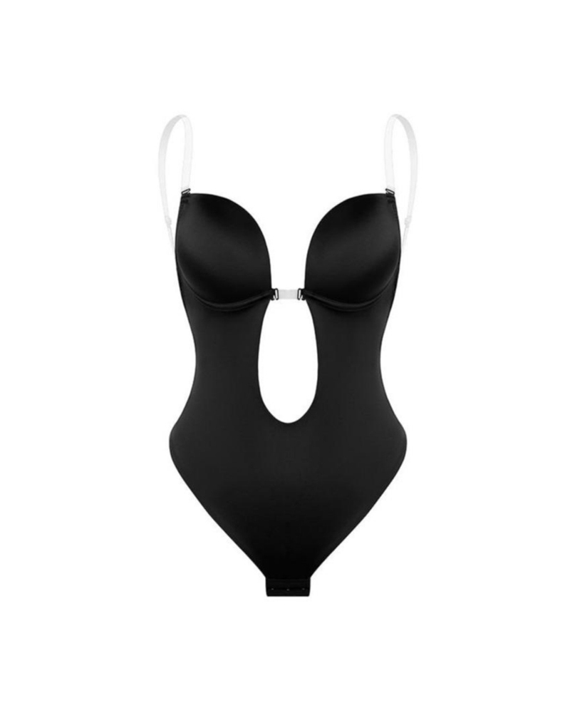 Plunge Bra Thong Body Suit