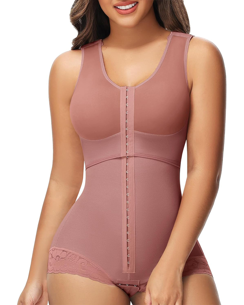Butt Lifting Hook & Eye Tummy Control Slimming Body Shaper
