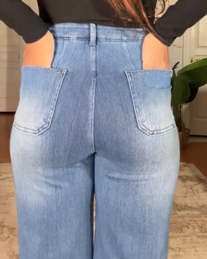 Women's High-Elastic High-Waist Wide-Leg Pants