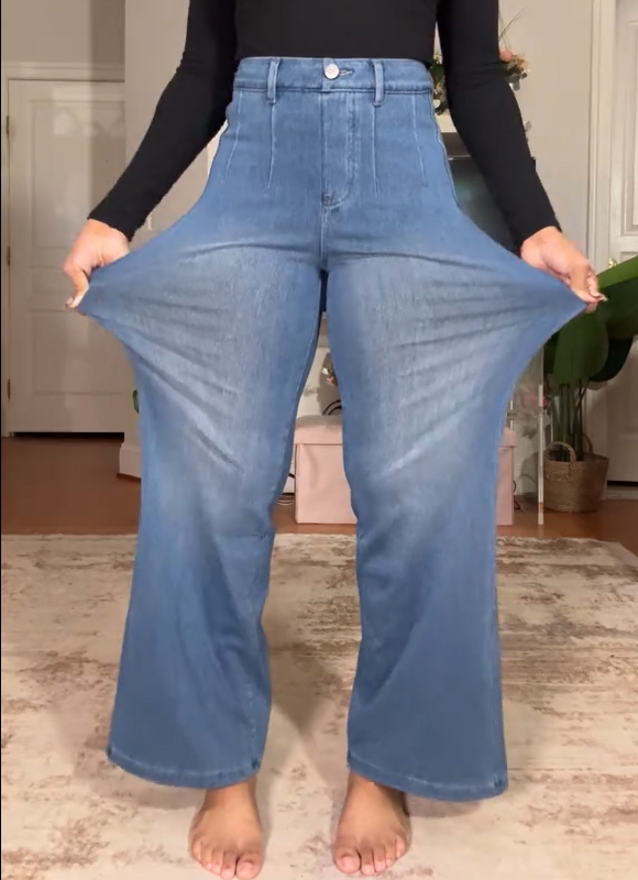 Women's High-Elastic High-Waist Wide-Leg Pants