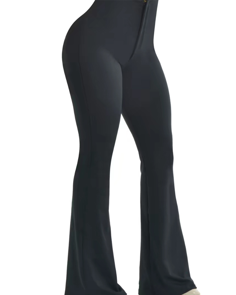 Tummy Control Butt Lift Flared Leggings