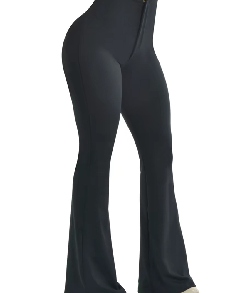 Tummy Control Butt Lift Flared Leggings