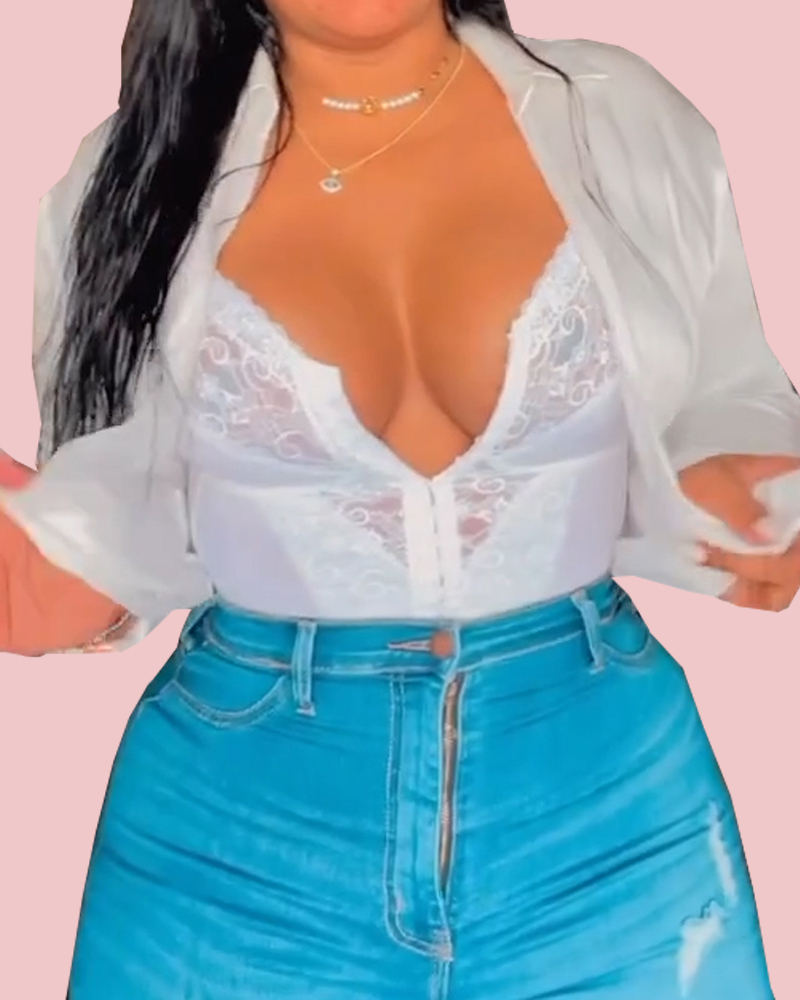 Sexy Lace Vest With Bra