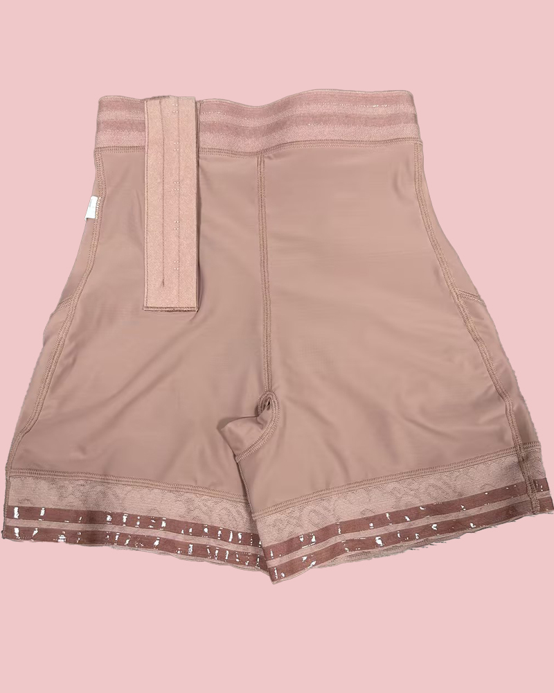 High Waist Side Zipper Butter Lifter Faja Shorts