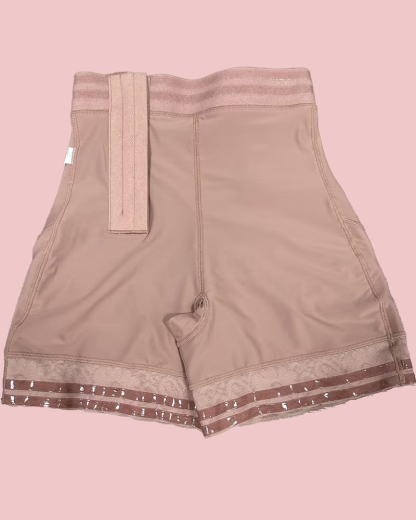 High Waist Side Zipper Butter Lifter Faja Shorts
