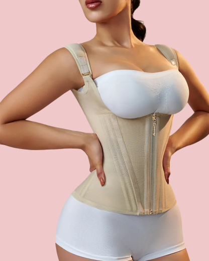 Waist Trainer for Women Vest Body Shaper Cincher Trimmer Tank Top Sport Girdle with Steel Bones