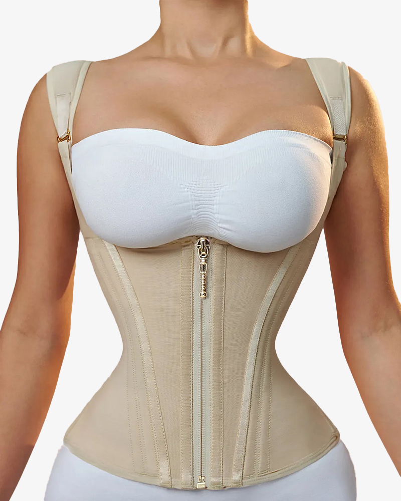 Waist Trainer for Women Vest Body Shaper Cincher Trimmer Tank Top Sport Girdle with Steel Bones