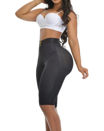 High Waist Tummy Control Compression Butt Lifting Zipper Shorts