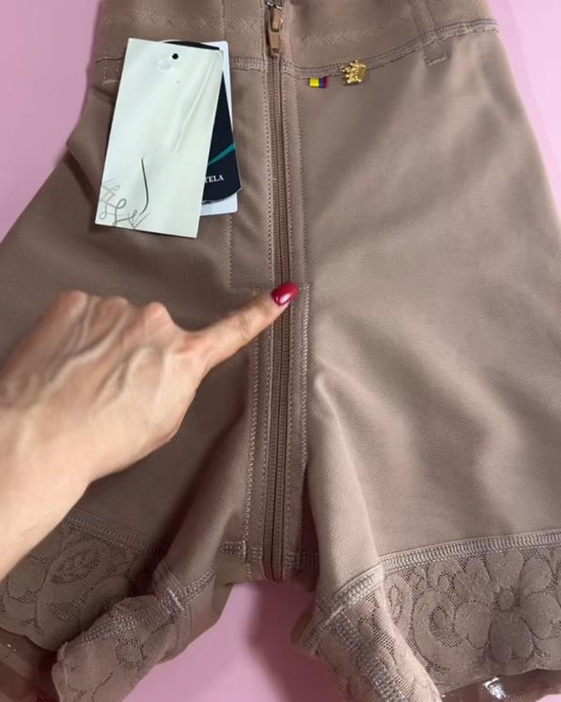 Zipper Butt Lift Shaping Shorts