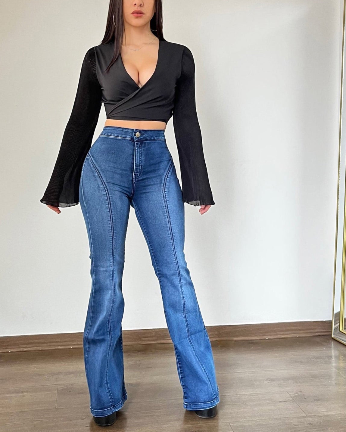 Women's High Waist Flare Stretch jeans