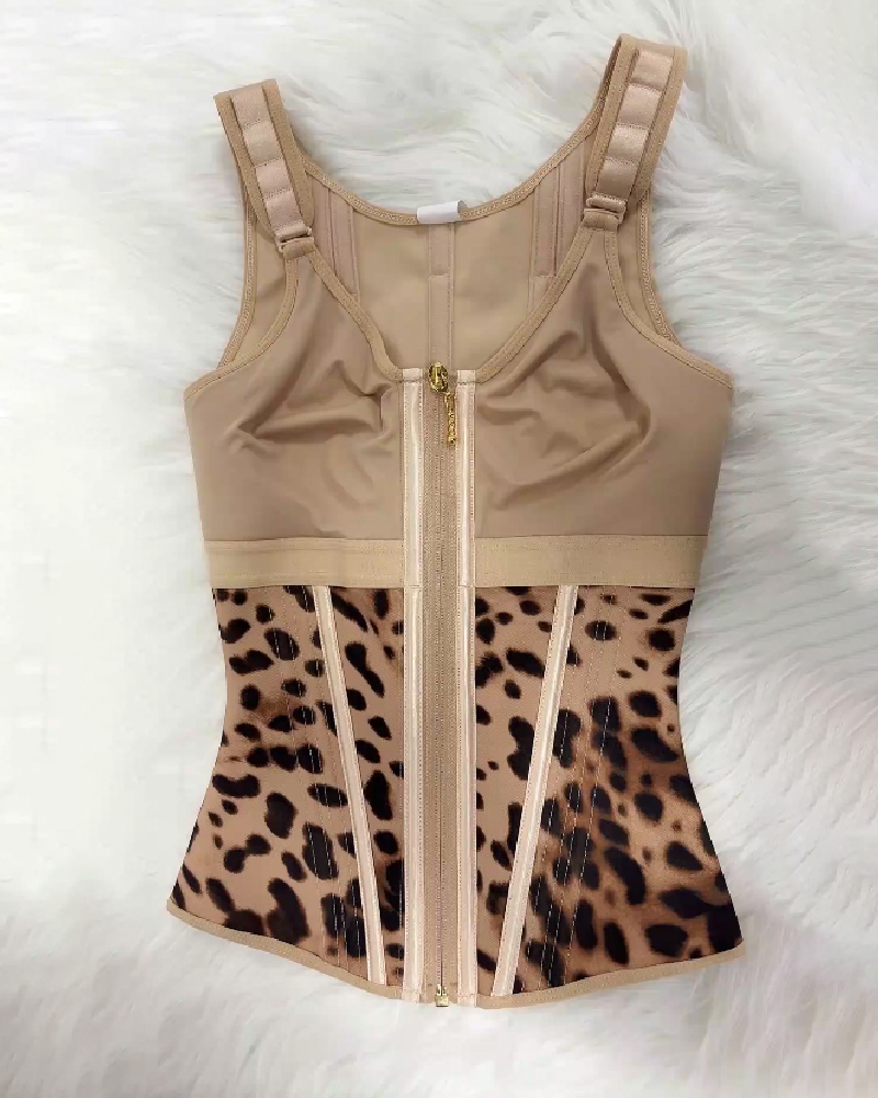 Extreme Latex Corset Waist Vest With Bra