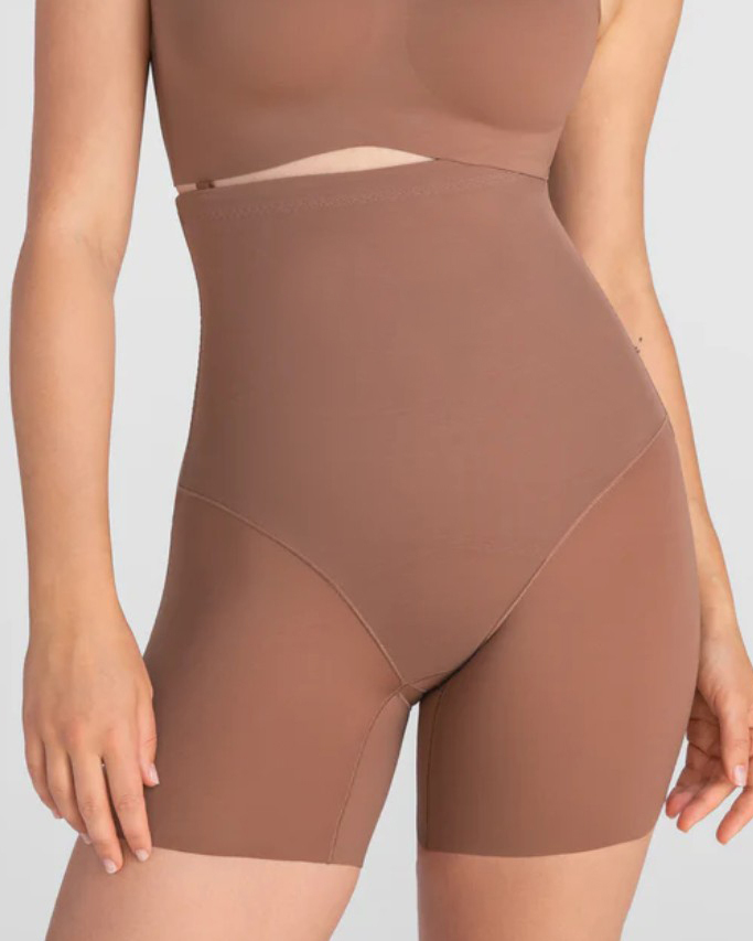 High Waist Soft Sheer Mesh Shaper Shorts
