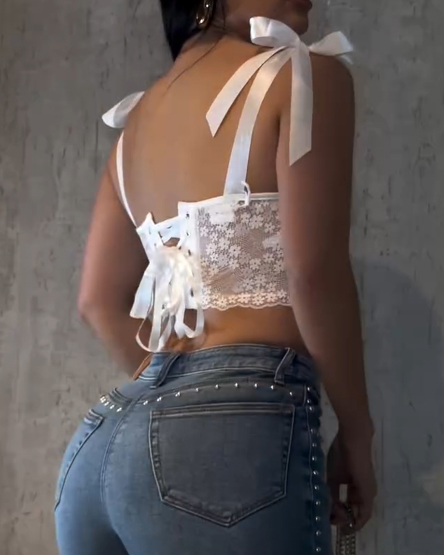 Sexy Lace-Up Corset Top