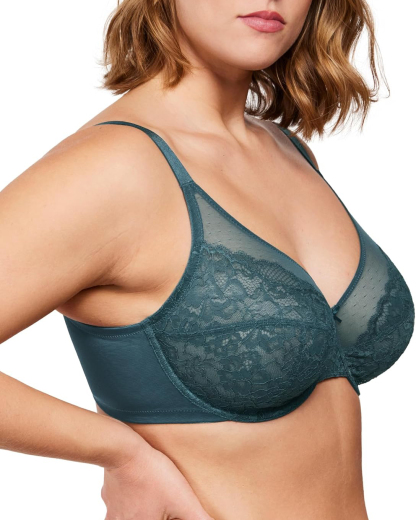 Women Full Coverage Underwire Bras Plus Size Lifting Lace Bra for Heavy Breast