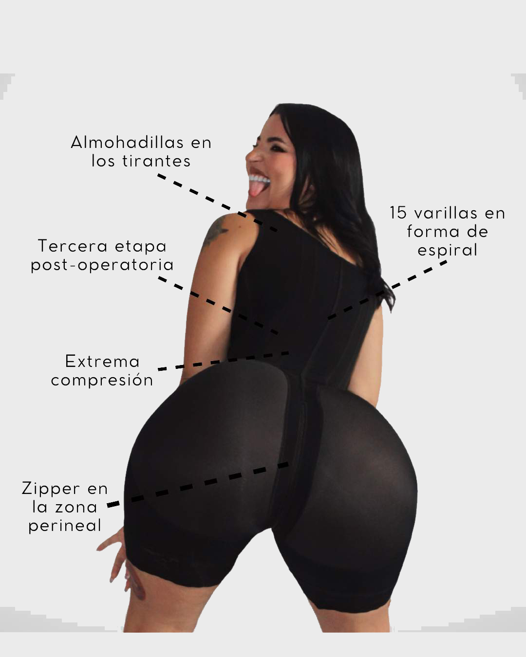 High Compression Full Body Hourglass Tummy Control Faja - Stage 3