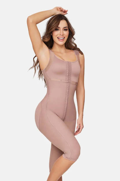 Double Compression Tummy Control Shapewear Faja With Bra