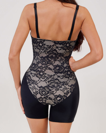 Large Size Belly Lace Sling Tight Body Shaping Breathable Buttocks Girdle Crotch Shapewear