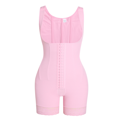 2029 High Double Compression Garment Abdomen Tummy Control  Adjustable Bodysuit with Hooks