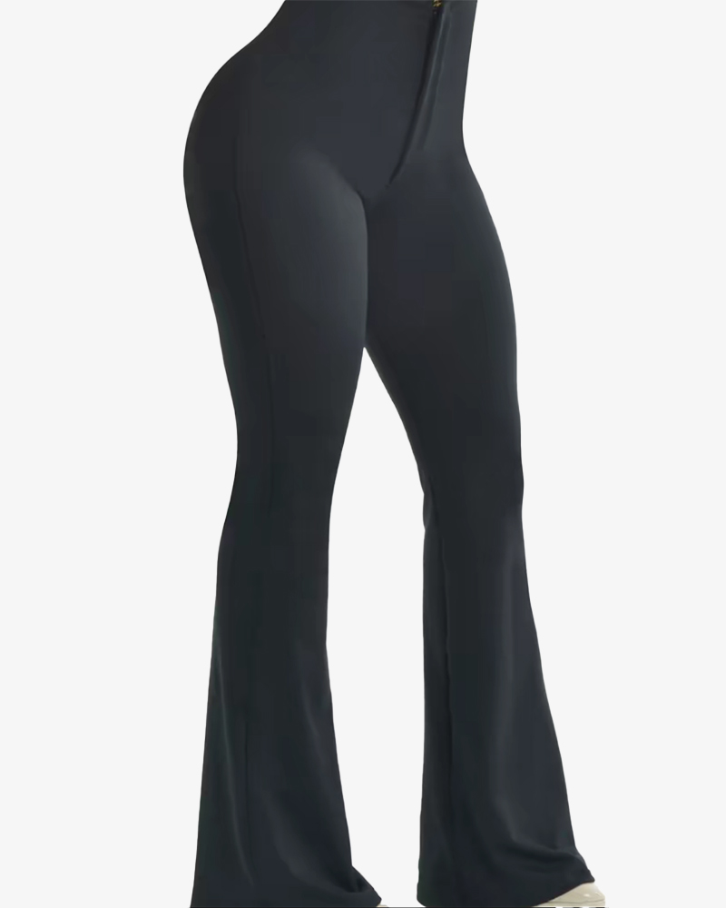 Tummy Control Butt Lift Flared Leggings