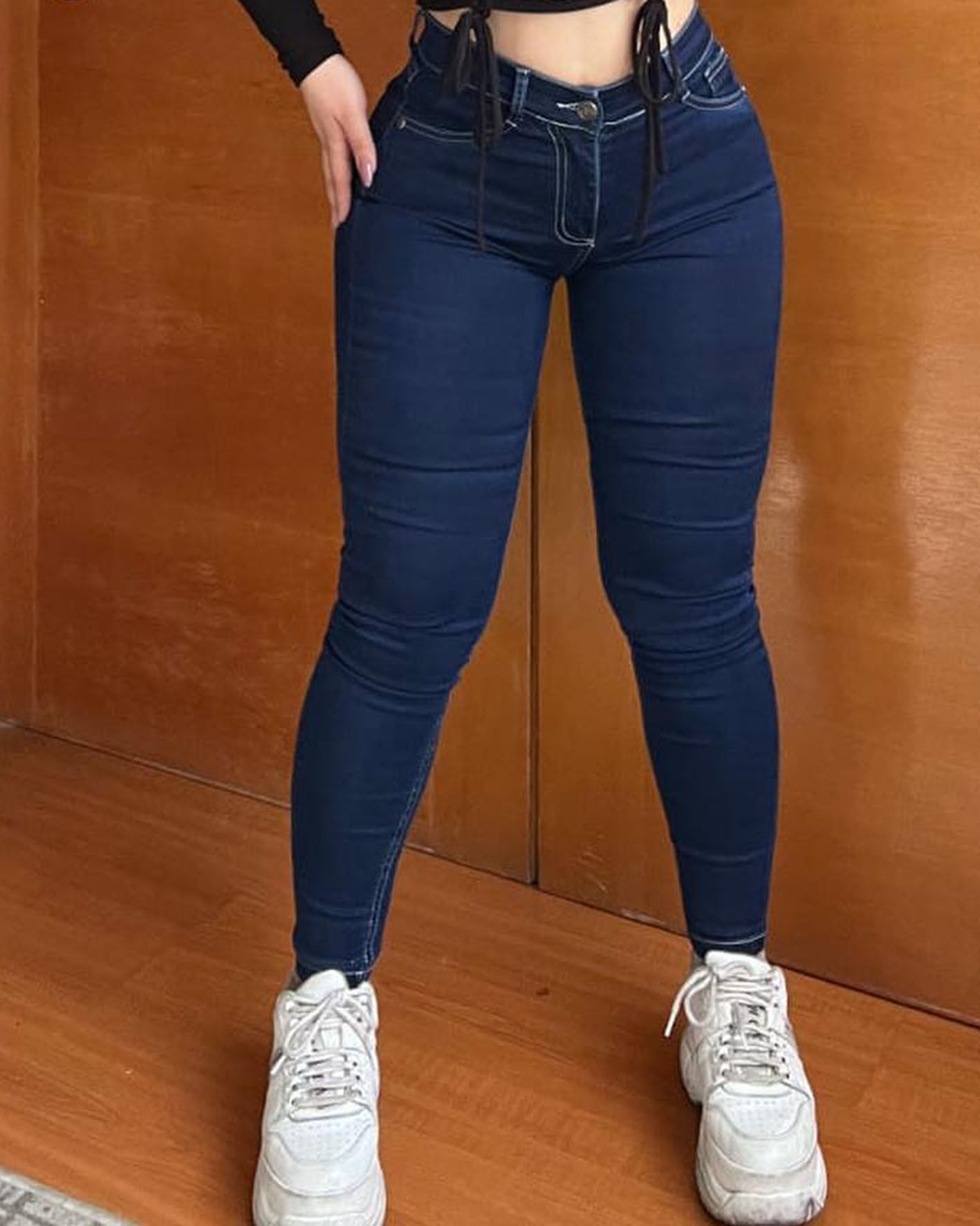 Solid Color Skinny Jeans For Women (Pre-Sale)