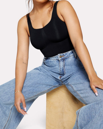Wide Strap Seamless T-Back Body Shaper (Pre-Sale)