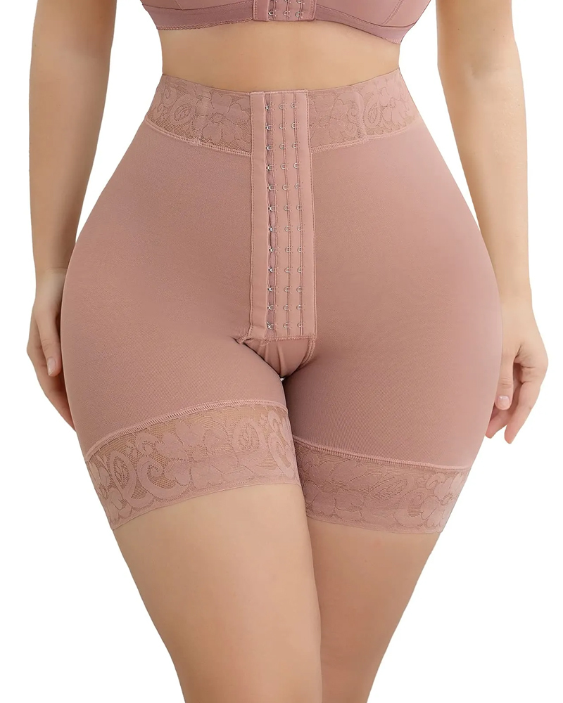 High Compression Garment Butt Lifter Control Panty with Hooks