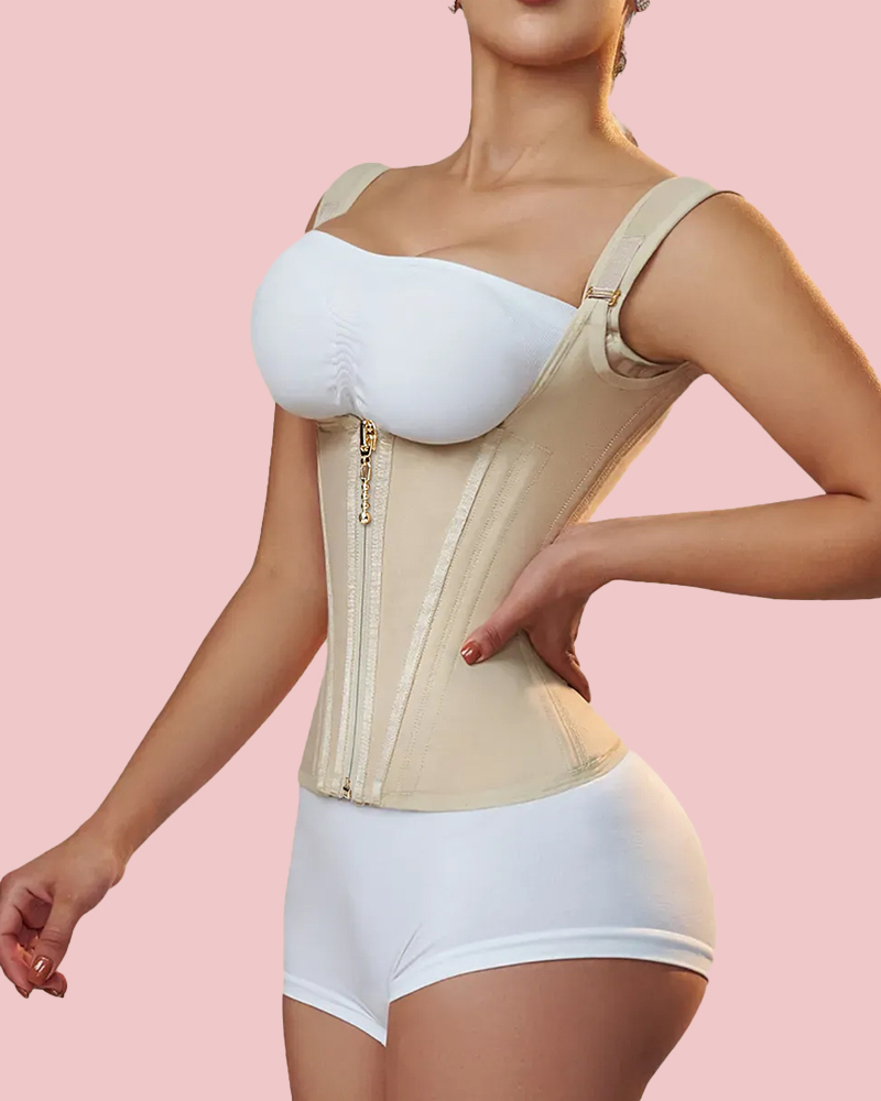 Waist Trainer for Women Vest Body Shaper Cincher Trimmer Tank Top Sport Girdle with Steel Bones