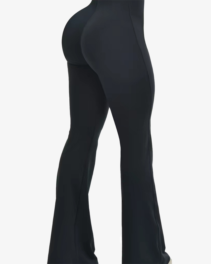 Tummy Control Butt Lift Flared Leggings