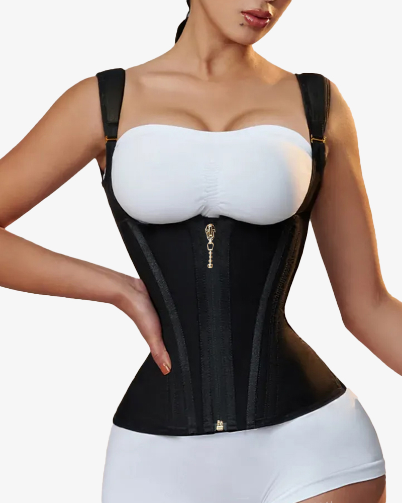 Waist Trainer for Women Vest Body Shaper Cincher Trimmer Tank Top Sport Girdle with Steel Bones