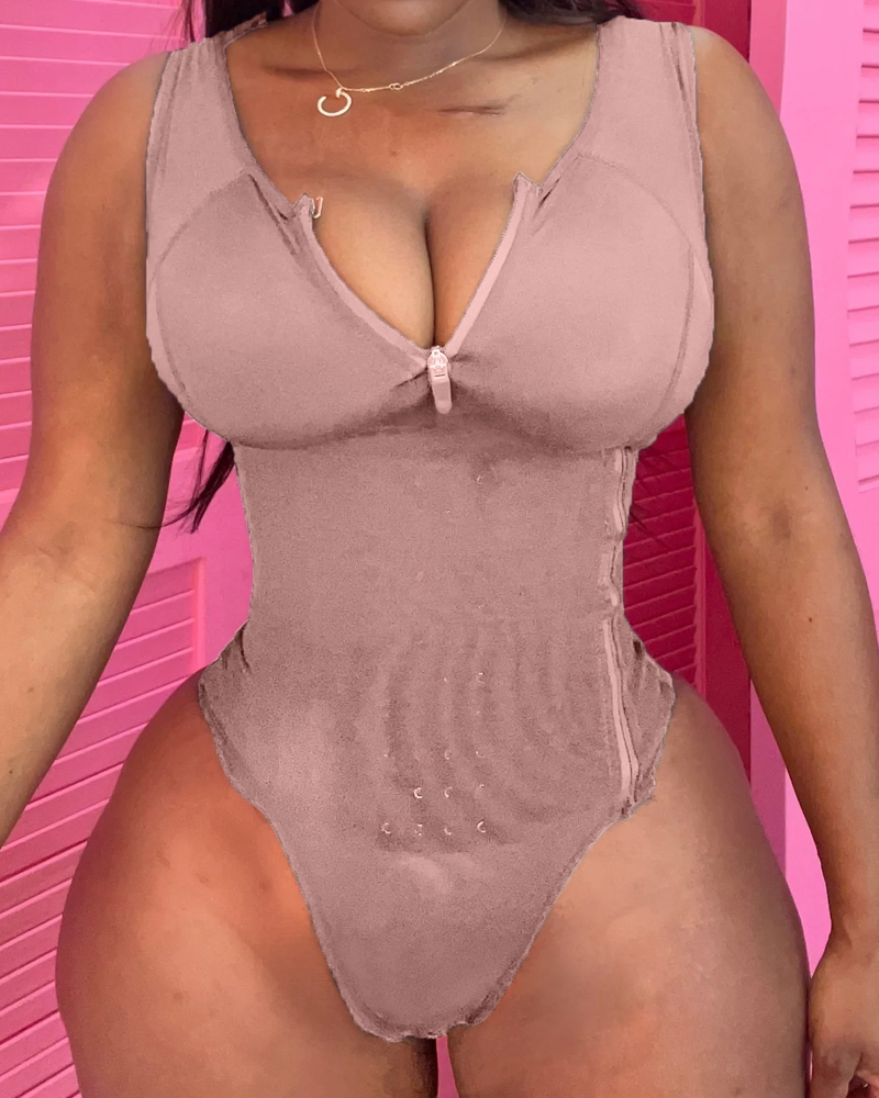 Waist Cinching Tummy Control Jumpsuit (Pre-Sale)