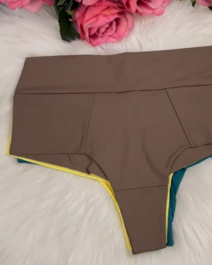 Solid Color Mid-Rise Panties