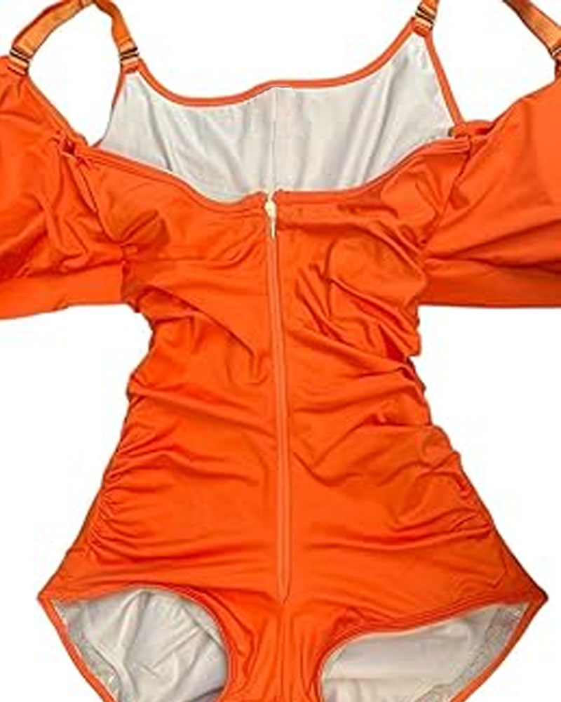 Tummy-Controlling And Hip-Lifting Triangle One-Piece Swimsuit (Pre-Sale)