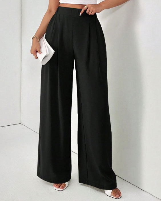 Women's Explosive Wide-Leg Pants Draped High-Waisted Thin Casual Pants