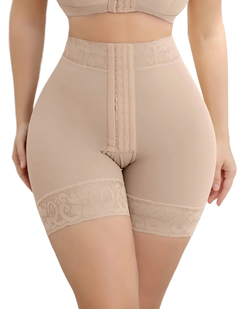 High Compression Garment Butt Lifter Control Panty with Hooks