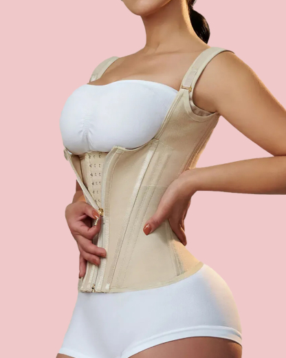 Waist Trainer for Women Vest Body Shaper Cincher Trimmer Tank Top Sport Girdle with Steel Bones