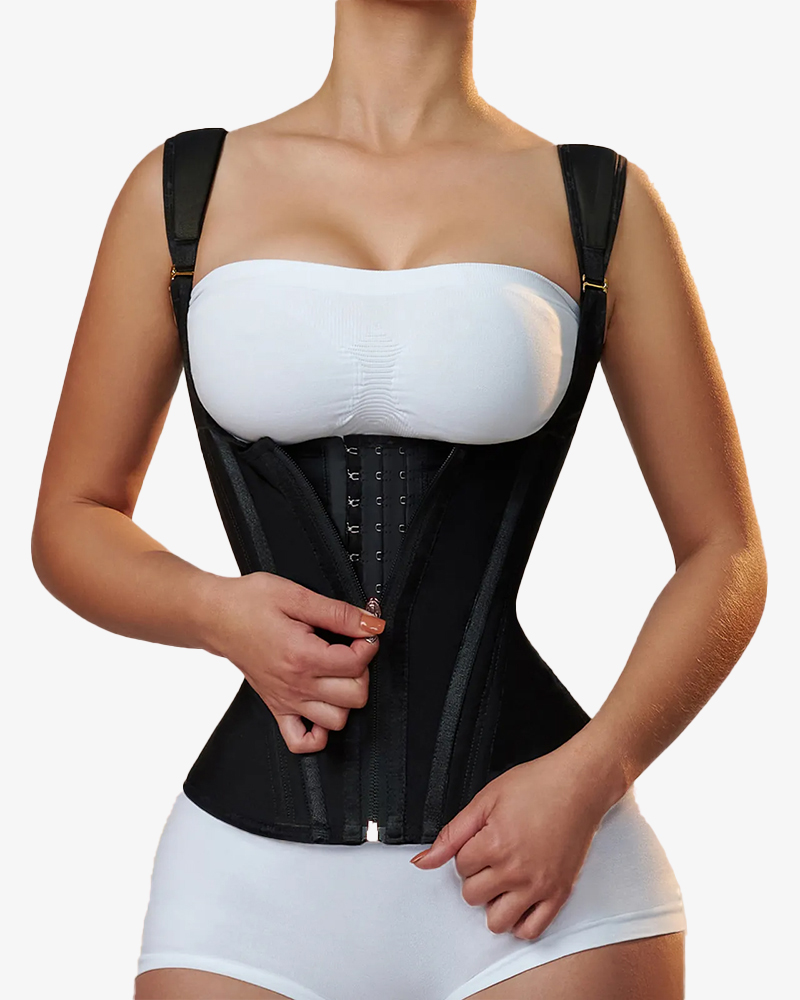 Waist Trainer for Women Vest Body Shaper Cincher Trimmer Tank Top Sport Girdle with Steel Bones