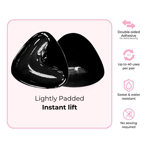 Invisible Lift - Patented Sticky Fashion Bra Inserts Prevents Nipple Slips No Sewing Required Low Cut Tops Womenswear