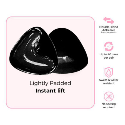 Invisible Lift - Patented Sticky Fashion Bra Inserts Prevents Nipple Slips No Sewing Required Low Cut Tops Womenswear