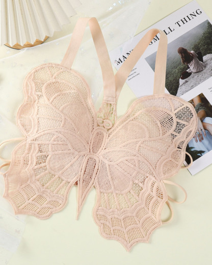 Lace Butterfly Back Can Be Worn Bra