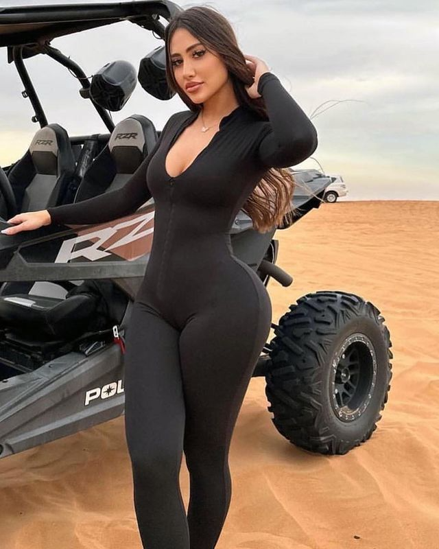  Seamless One Piece Long Sleeve Yoga Ribbed Jumpsuit 
