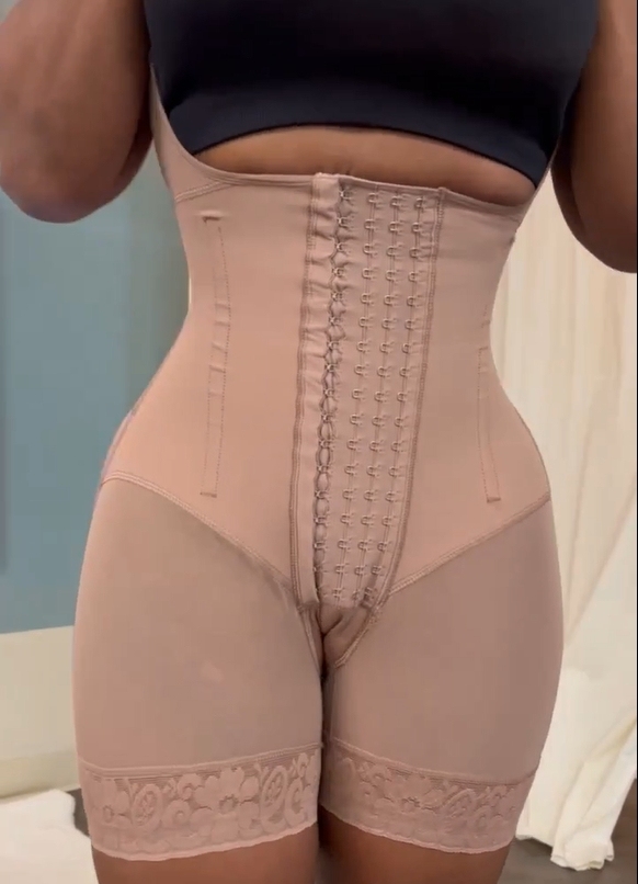 High Compression Tummy Control Adjustable Strap Shapewear | Stage 3 Faja