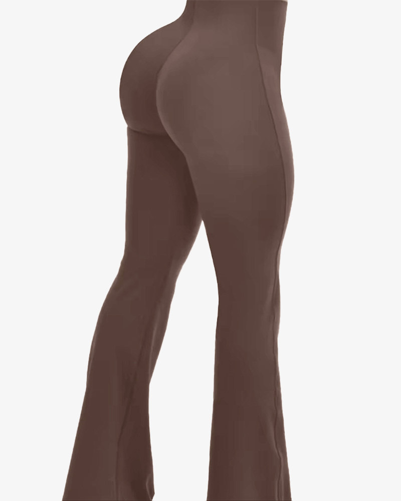 Tummy Control Butt Lift Flared Leggings