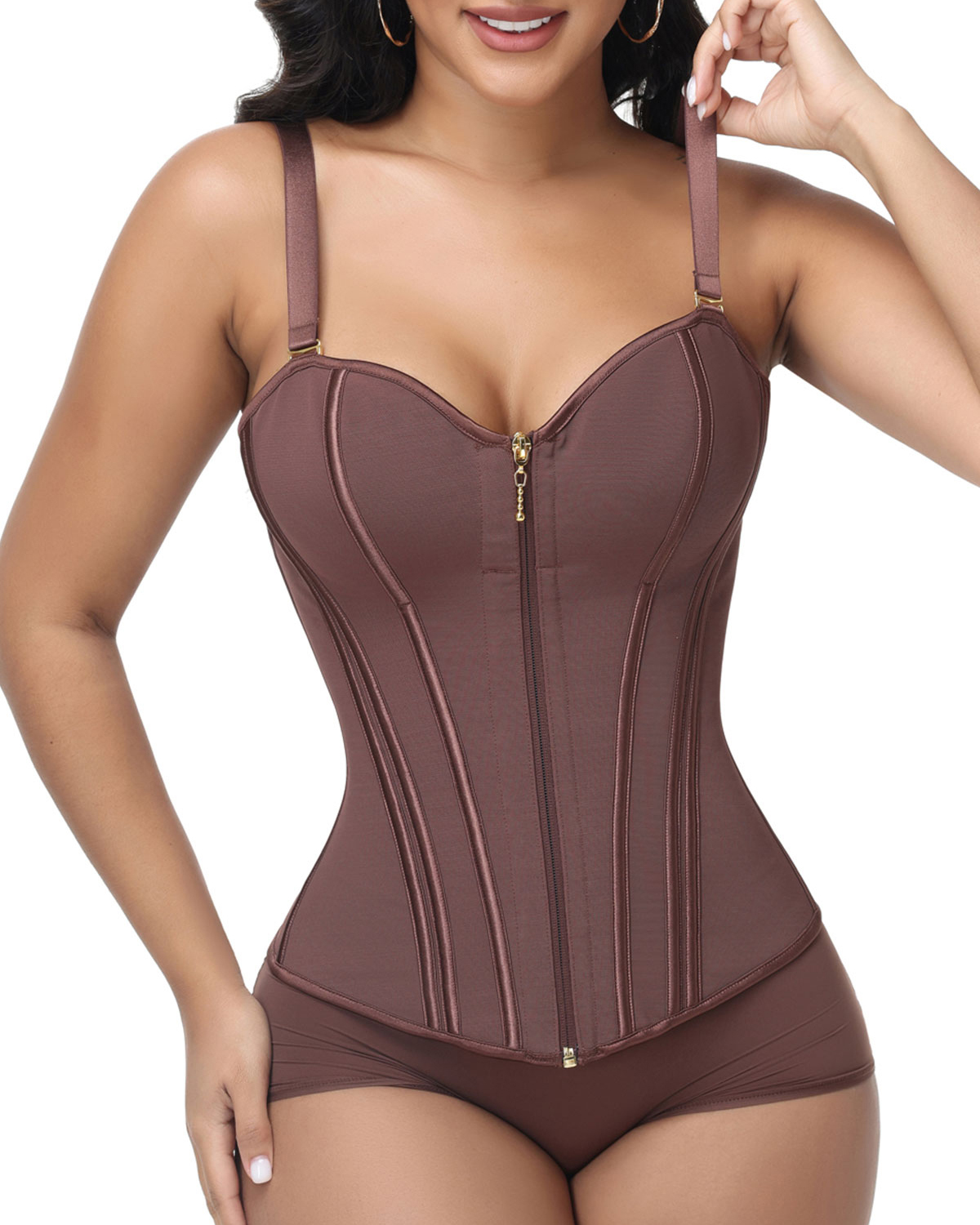 Leopard Print Bust And Belly Control Camisole Body Shaping Vest