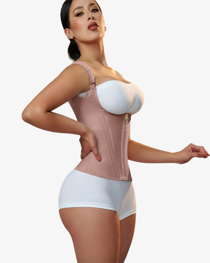 Waist Trainer for Women Vest Body Shaper Cincher Trimmer Tank Top Sport Girdle with Steel Bones