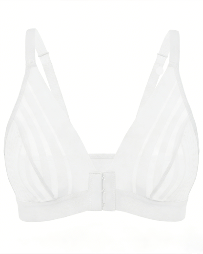 Sexy Mesh Front-Fastening Bra