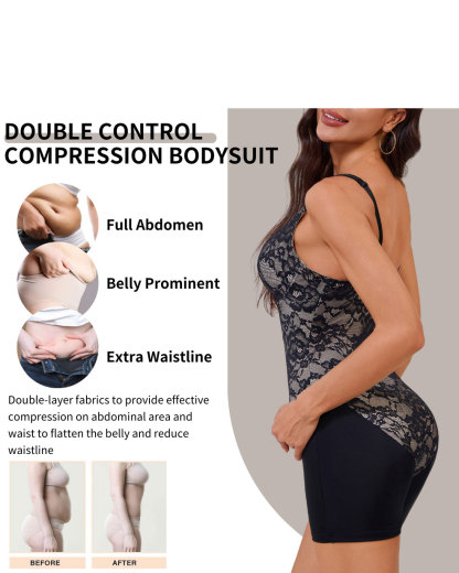 Large Size Belly Lace Sling Tight Body Shaping Breathable Buttocks Girdle Crotch Shapewear